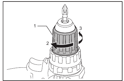Instalaci&oacute;n o extracci&oacute;n de la punta de atornillador/broca