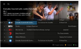 Vista de cuadr&iacute;cula de la gu&iacute;a de TV