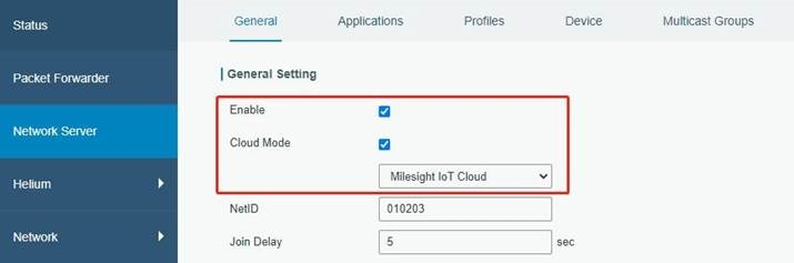 Conectar el UG65 a Milesight IoT Cloud - Paso 3