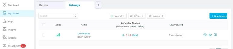 Conectar el UG65 a Milesight IoT Cloud - Paso 5