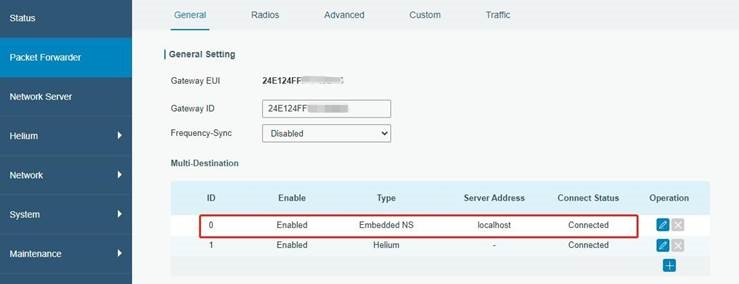 Conectar el UG65 al servidor MQTT/HTTP - Paso 1