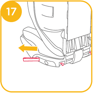 Instalaci&oacute;n con cintur&oacute;n de 3 puntos - Paso 4