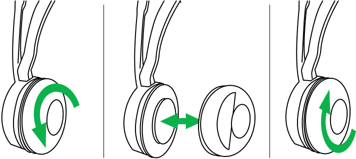 Sustituci&oacute;n de las almohadillas