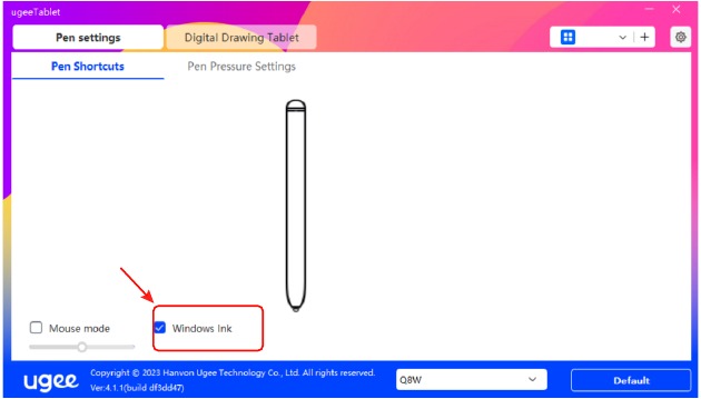 Activaci&oacute;n de la funci&oacute;n Windows Ink