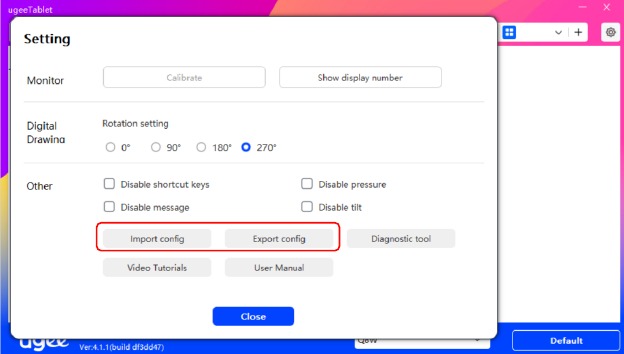 Importaci&oacute;n y exportaci&oacute;n de archivos de configuraci&oacute;n