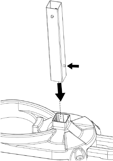 Instrucciones de montaje - Paso 2 - Insertar poste