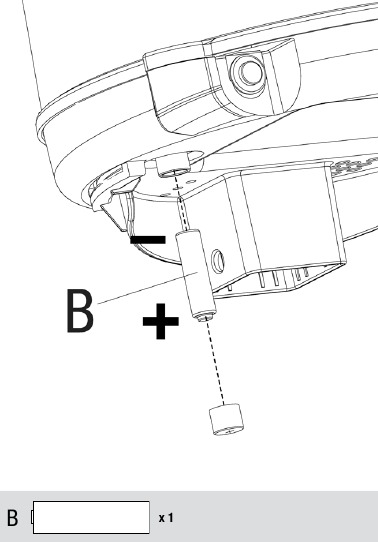 Instrucciones de montaje - Paso 3 - Insertar pila