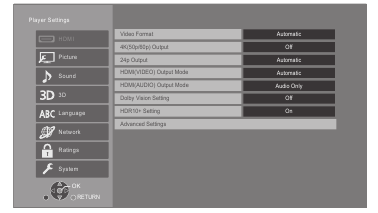Men&uacute; de configuraci&oacute;n
