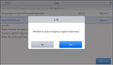 REGENERACI&Oacute;N DEL DPF - Paso 5