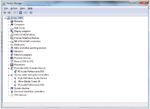 Instalaci&oacute;n del controlador USB de PS Audio