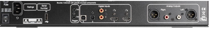 Conexiones del panel trasero