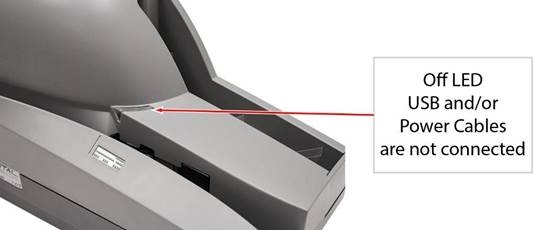 Indicador LED de estado - Apagado o sin LED