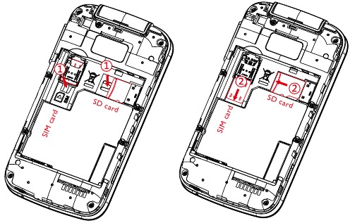 Extracci&oacute;n de la tarjeta SIM o la tarjeta microSD