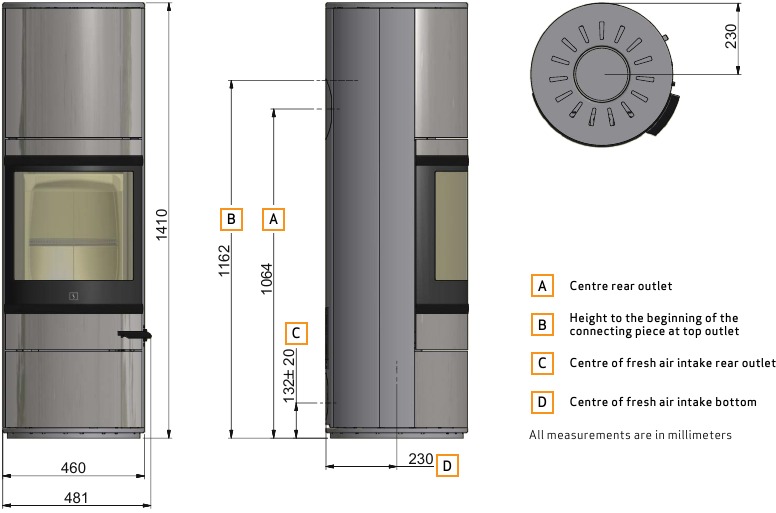 ESQUEMA DE DIMENSIONES DE SCAN 83-3 Y 83-4 MAXI
