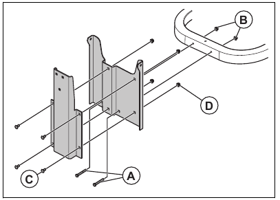 Para instalar el soporte del colector - Paso 1