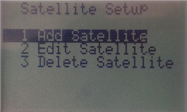 Configuraci&oacute;n del sat&eacute;lite - Paso 1