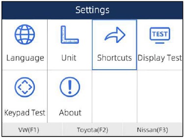 Configurar teclas de acceso directo - Paso 1
