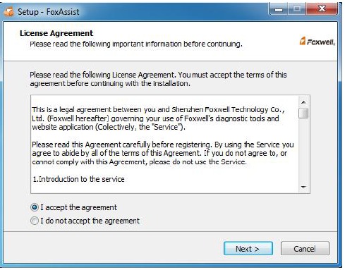 ID de Foxwell - Registrarse con FoxAssist - Paso 1