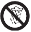 No exponer a la lluvia.