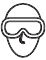 Utilice gafas protectoras