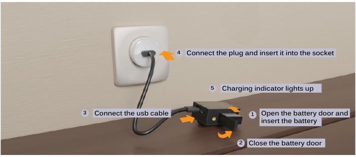 Cargar la bater&iacute;a con el cable