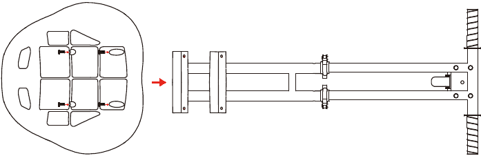 MONTAJE DE SU DISPOSITIVO - Paso 4 - Fije el asiento