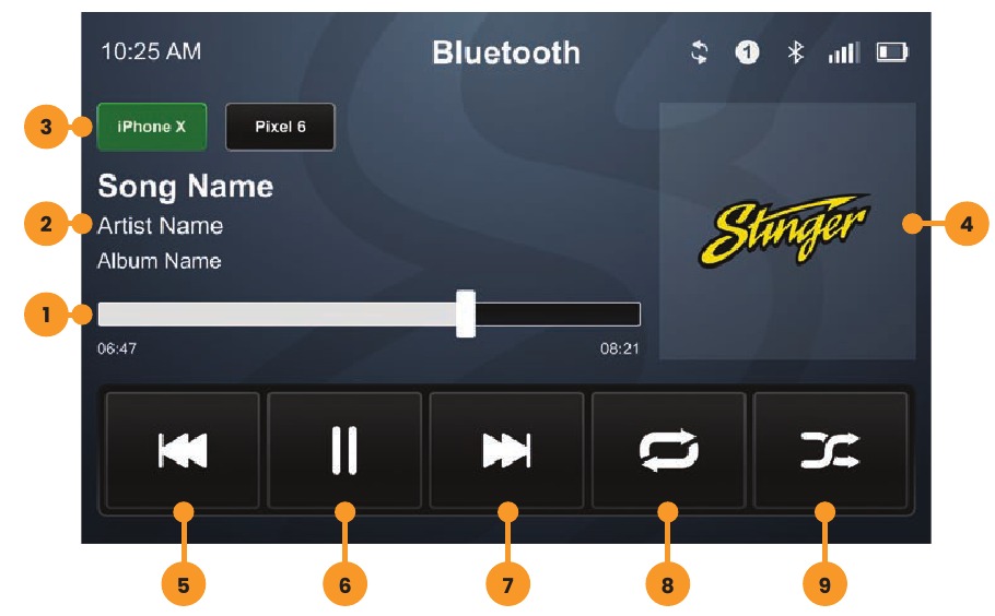M&Uacute;SICA POR BLUETOOTH
