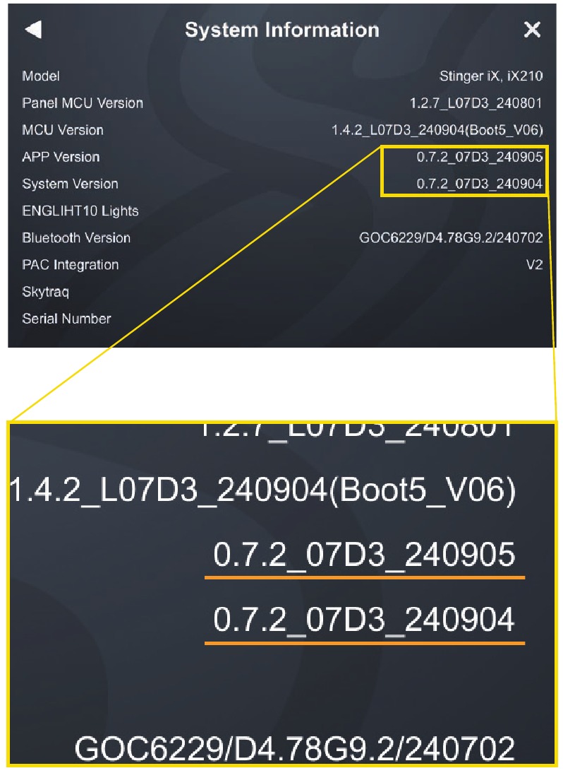 COMPROBACI&Oacute;N DE LA VERSI&Oacute;N DEL FIRMWARE - Paso 2