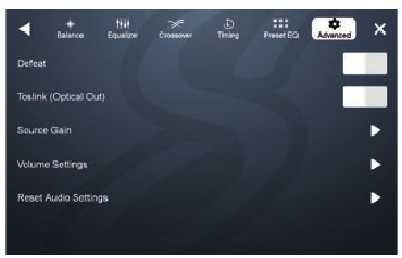 Restablecer ajustes de audio