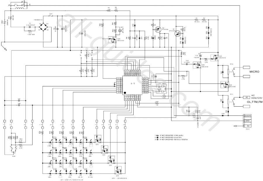 DIAGRAMAS DE CIRCUITOS - Circuito del panel de control