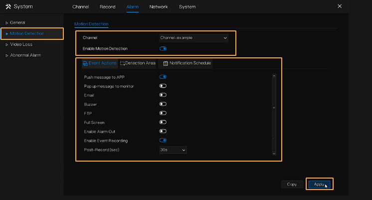 CONFIGURACI&Oacute;N DE LAS NOTIFICACIONES DE EVENTOS
