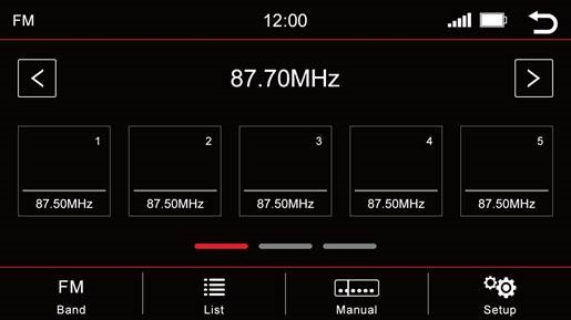 Men&uacute; de radio