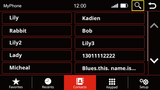 Buscar contacto - Paso 1