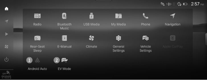 Vista general de la pantalla MENU - Parte 3