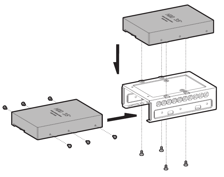 Instalaci&oacute;n de HDDs - Paso 2