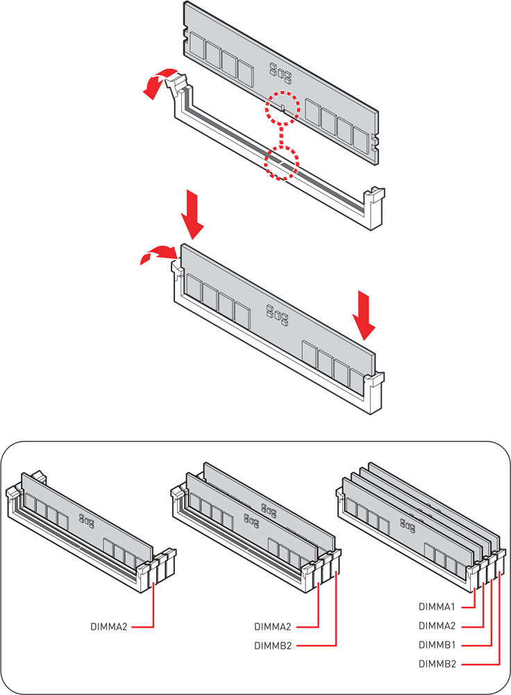Instalaci&oacute;n de memoria DDR5