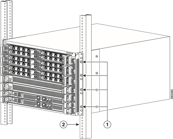Instalaci&oacute;n del router en un rack de dos postes
