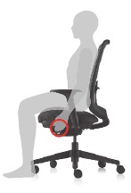 Perilla/Nivel debajo del lado izquierdo del asiento que controla el bloqueo de inclinaci&oacute;n