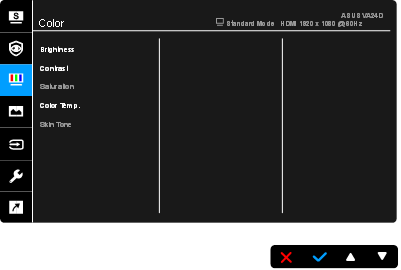 Men&uacute; OSD (visualizaci&oacute;n en pantalla) - Paso 4