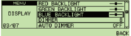 conjunto de retroiluminaci&oacute;n verde