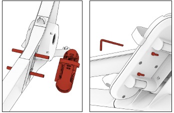 Montaje y configuraci&oacute;n: colocaci&oacute;n de los reposapi&eacute;s - Paso 2