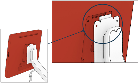 Montaje y configuraci&oacute;n: colocaci&oacute;n del monitor - Paso 1