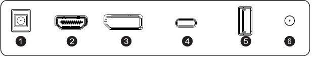 Entradas del monitor