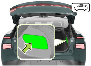 Deshabilitar peligros directos - Acceso a la bater&iacute;a de 12 V - Paso 1