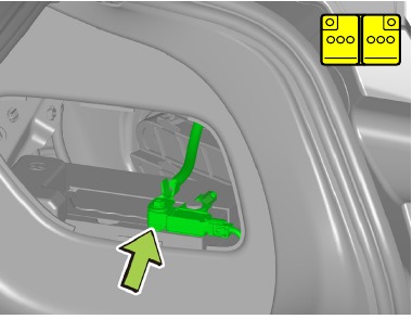 Deshabilitar peligros directos - Acceso a la bater&iacute;a de 12 V - Paso 2