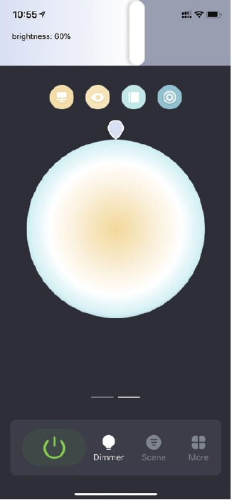 C&oacute;mo usar la aplicaci&oacute;n - Paso 1 - Modo de luz blanca