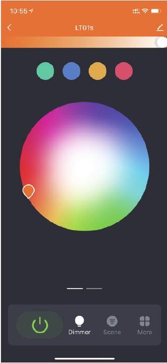 C&oacute;mo usar la aplicaci&oacute;n - Paso 2 - Modo de color