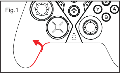 Instrucciones para intercambiar el panel de control y el joystick izquierdo - Paso 1