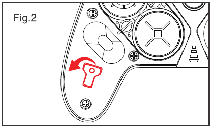 Instrucciones para intercambiar el panel de control y el joystick izquierdo - Paso 2