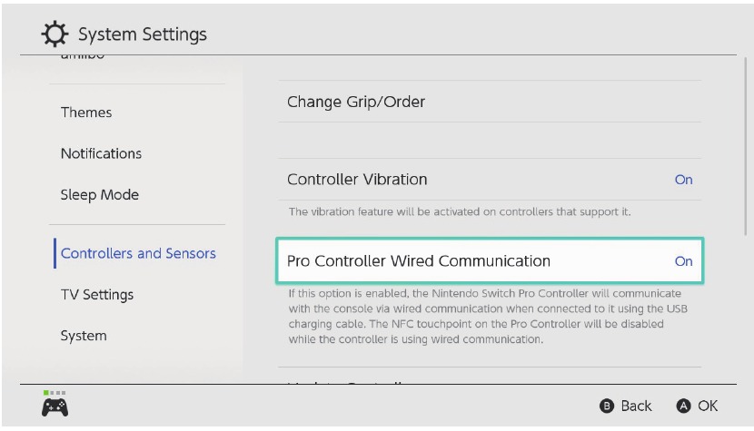 Configuraci&oacute;n de la conexi&oacute;n por cable - Consola Switch - Paso 2